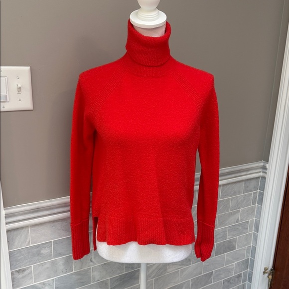 J. Crew Sweaters - J. Crew Vibrant Red Cowl Neck Sweater in super soft yarn.